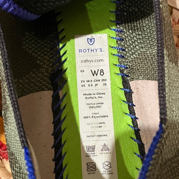 Rothy's Green Camouflage Slip-Ons - Picture 5 of 5